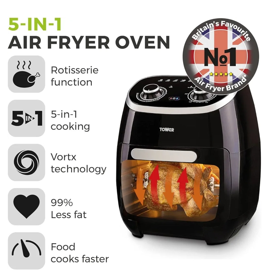 Tower T17038 11L Manual Air Fryer Oven