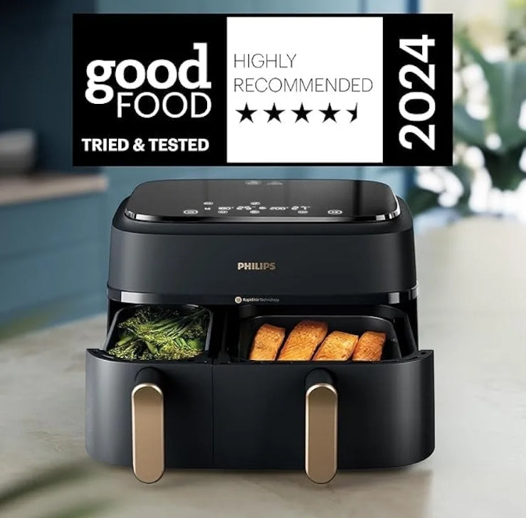 Philips 3000 Series DUAL Basket AIR FRYER 9 Litre Capacity