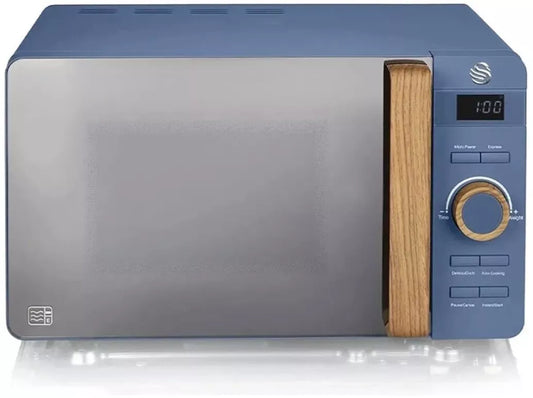 Swan Nordic Blue 20 Litre 800W Digital Microwave